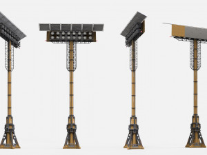 Sci fi Floodlight 11 3D Model