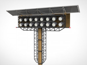 Sci fi Floodlight 11 3D Model