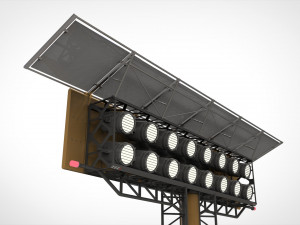 Sci fi Floodlight 11 3D Model