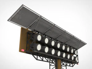 Sci fi Floodlight 11 3D Model
