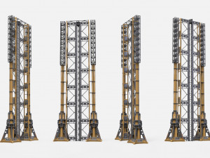 Sci fi Floodlight 11 3D Model