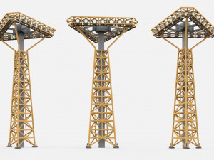 Sci fi Floodlight 11 3D Model