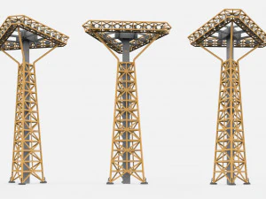 Sci fi Floodlight 11 3D Model
