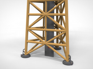 Sci fi Floodlight 11 3D Model