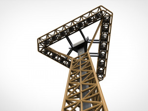 Sci fi Floodlight 11 3D Model