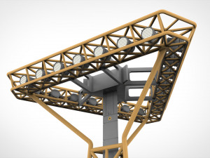 Sci fi Floodlight 11 3D Model