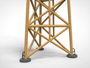 Sci fi Floodlight 11 3D Model