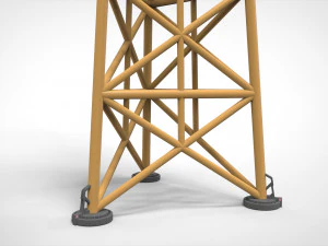 Sci fi Floodlight 11 3D Model
