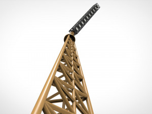 Sci fi Floodlight 11 3D Model