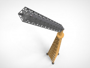 Sci fi Floodlight 11 3D Model
