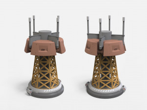 Sci-fi Architecture kitbash 41 3D Model