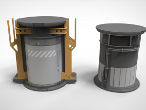 Sci-fi Architecture kitbash 41 3D Model