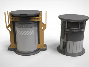 Kitbash o architekturze science-fiction 41 Model 3D