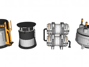 Kitbash o architekturze science-fiction 41 Model 3D