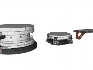 Kitbash o architekturze science-fiction 41 Model 3D