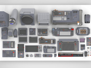 Dashboard 2 sci-fi 3D 모델