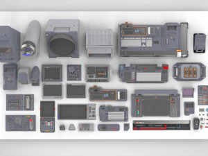 ダッシュボード 2 SF 3Dモデル