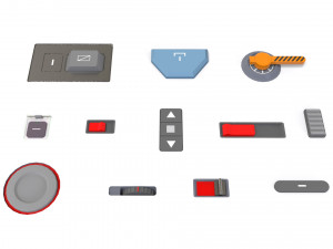 Dashboard 2 sci-fi 3D 모델