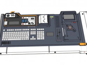 ダッシュボード 2 SF 3Dモデル