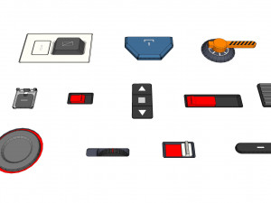 Dashboard 2 sci-fi 3D 모델
