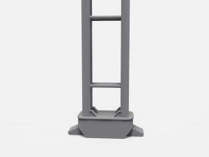 Sci fi street lighting 13 3D Модель