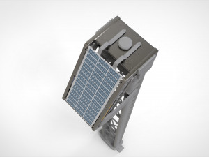 Sci fi street lighting 13 3D Модель