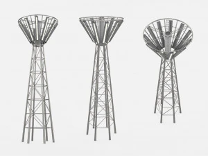 Science-Fiction-Stra&szlig;enbeleuchtung 13 3D Modell