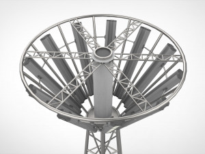 Sci fi street lighting 13 3D Модель