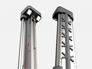 Sci fi street lighting 13 3D Модель