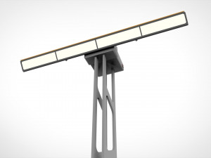 Sci fi street lighting 13 3D Модель