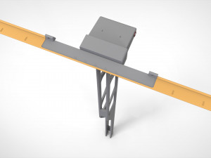 Sci fi street lighting 13 3D Модель