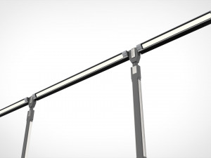 Sci fi street lighting 13 3D Модель