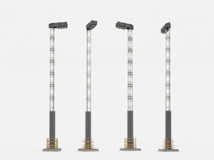 Science-Fiction-Stra&szlig;enbeleuchtung 13 3D Modell