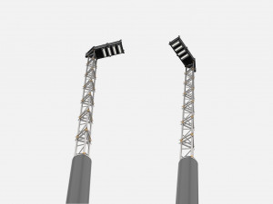 Sci fi street lighting 13 3D Модель