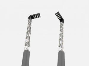 Science-Fiction-Stra&szlig;enbeleuchtung 13 3D Modell