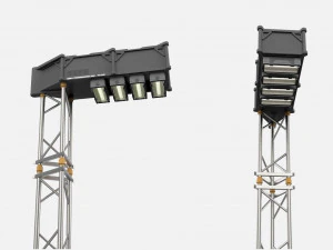 Science-Fiction-Stra&szlig;enbeleuchtung 13 3D Modell