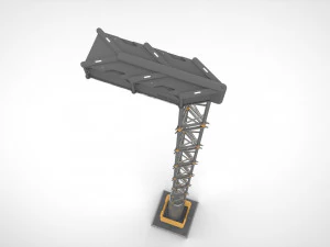 Science-Fiction-Stra&szlig;enbeleuchtung 13 3D Modell