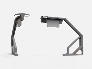 Sci fi street lighting 13 3D Модель