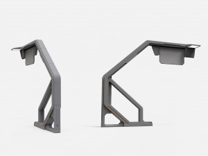 Sci fi street lighting 13 3D Модель