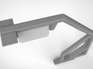 Sci fi street lighting 13 3D Модель