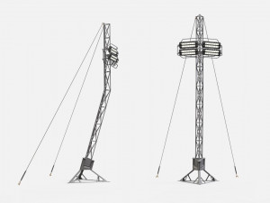 Sci fi Floodlight 12 3D 模型