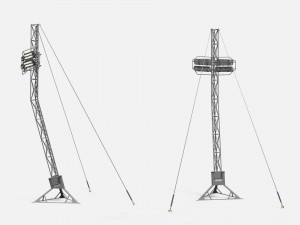 Sci fi Floodlight 12 3D 模型
