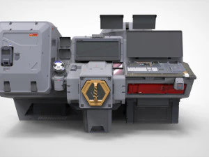 Terminal fiksi ilmiah 3 Model 3D