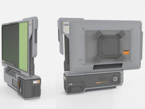 Terminal fiksi ilmiah 3 Model 3D