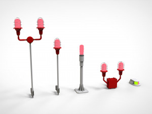 Signal lights Model 3D