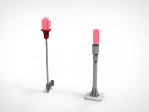 Signal lights Modello 3D