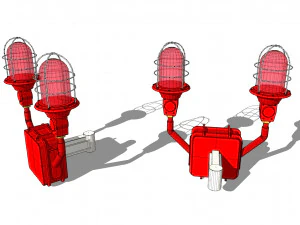 Signal lights 3D Model