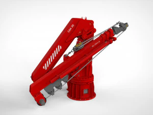 関節ブーム付き4トンマニピュレータークレーン 3Dモデル