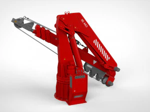 関節ブーム付き4トンマニピュレータークレーン 3Dモデル