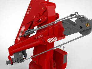 関節ブーム付き4トンマニピュレータークレーン 3Dモデル